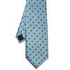 Breite Krawatte in geblümtem Hellblau